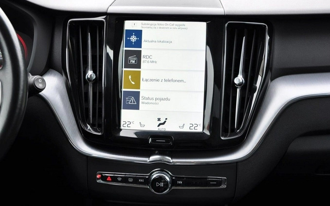 Volvo XC 60 cena 139898 przebieg: 143000, rok produkcji 2019 z Orzesze małe 781